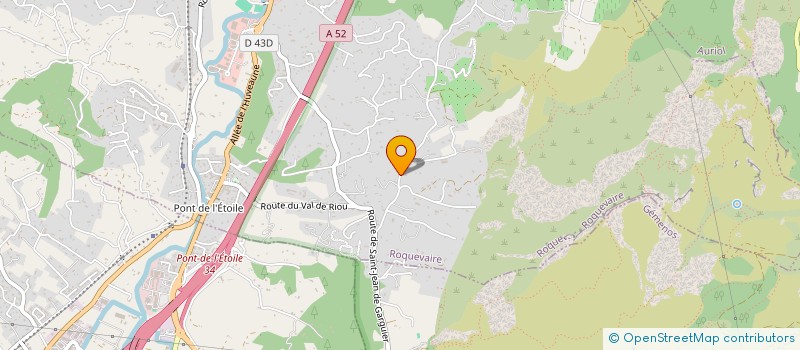 localisation de l'entreprise MARIE CHRISTINE  ROQUEVAIRE