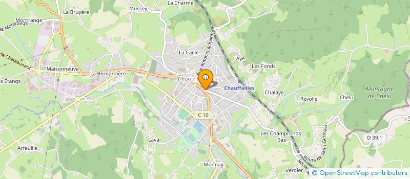 localisation de l'entreprise MARIE CHRISTINE BIGNON CONFECTION à CHAUFFAILLES