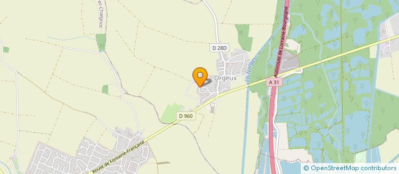 localisation de l'entreprise MARIE CHRISTINE MARTINE CALVELHE  ORGEUX