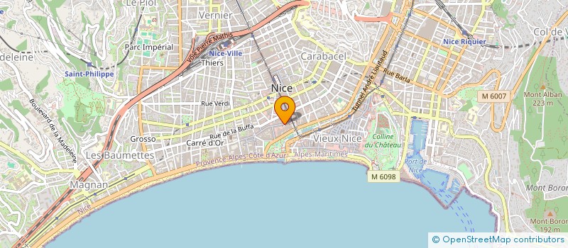 localisation de l'entreprise MARIE & CIE à NICE