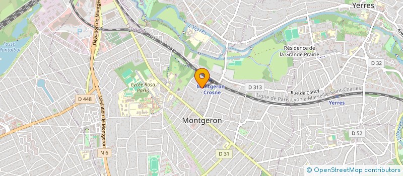 localisation de l'entreprise MARIE-CLAUDE à MONTGERON