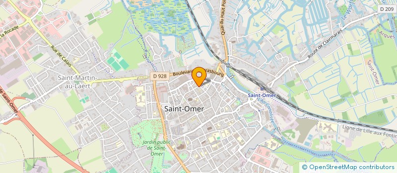 localisation de l'entreprise MARIE COURTEVILLE  SAINT-OMER