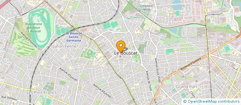 localisation de l'entreprise MARIE CREATION à LE BOUSCAT