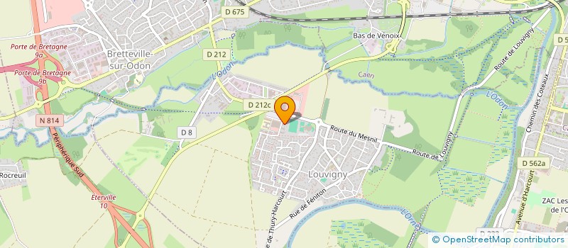 localisation de l'entreprise MARIE CURIE  LOUVIGNY