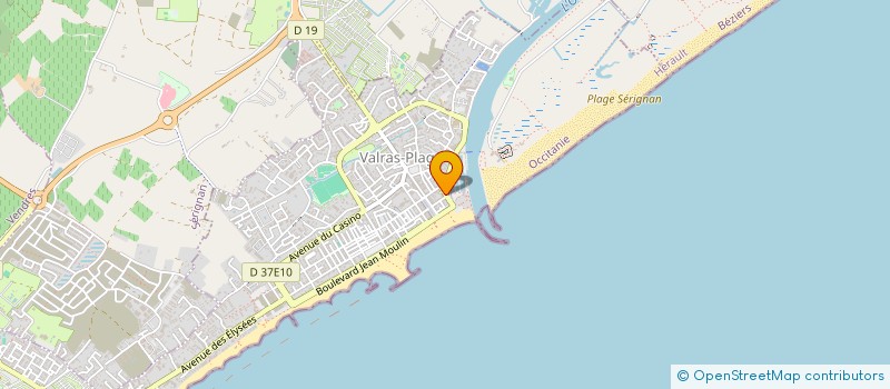localisation de l'entreprise MARIE DE LA MER  VALRAS-PLAGE