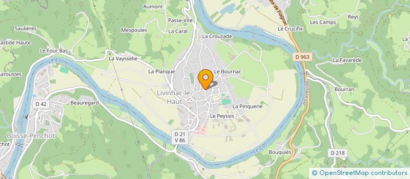 localisation de l'entreprise MARIE DE LIVINHAC  LIVINHAC-LE-HAUT