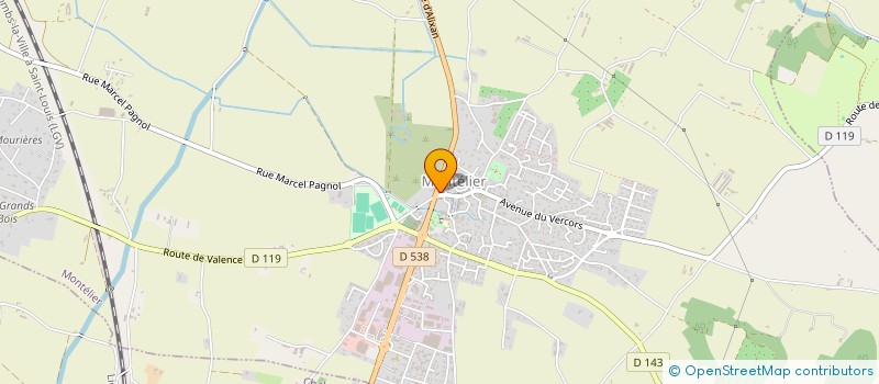 localisation de l'entreprise MARIE DELICES  MONTELIER