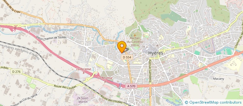 localisation de l'entreprise MARIE DES ANGES MAISON CONVAL à HYERES