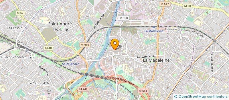 localisation de l'entreprise MARIE EN MAI à LA MADELEINE