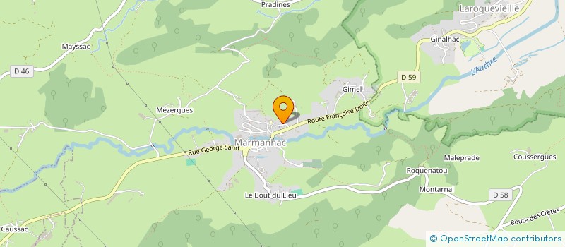 localisation de l'entreprise MARIE ENERGIE à MARMANHAC