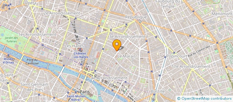 localisation de l'entreprise MARIE ENVIRONNEMENT à PARIS