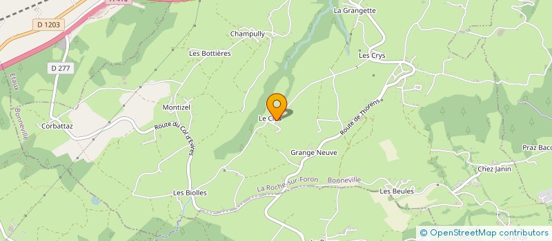 localisation de l'entreprise MARIE FOURE à LA ROCHE-SUR-FORON