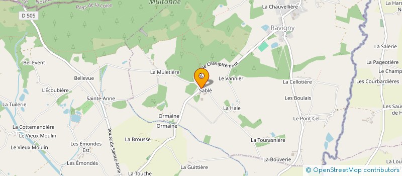 localisation de l'entreprise MARIE-FRED  RAVIGNY