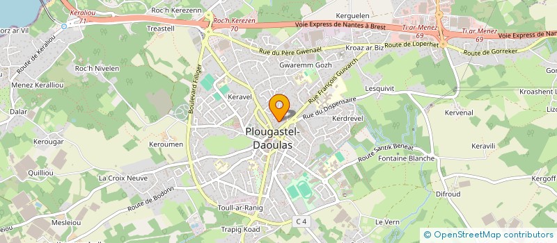 localisation de l'entreprise MARIE GABRIEL TORET  PLOUGASTEL-DAOULAS