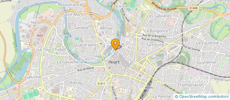 localisation de l'entreprise MARIE GALET  NIORT