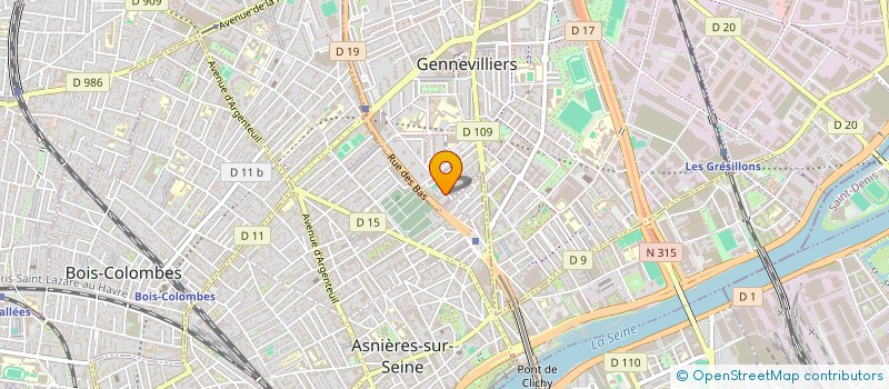 localisation de l'entreprise MARIE GARANCE RESTAURATION  GENNEVILLIERS