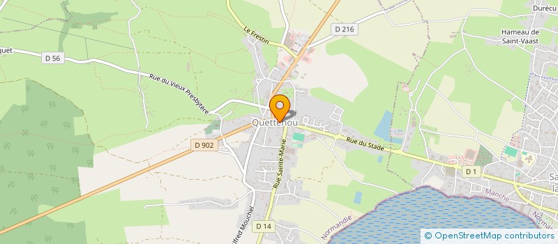 localisation de l'entreprise MARIE IMMOBILIER  QUETTEHOU