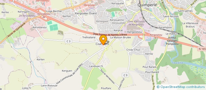 localisation de l'entreprise MARIE JAFFRE à QUIMPERLE