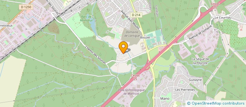 localisation de l'entreprise MARIE-JEAN  CESTAS