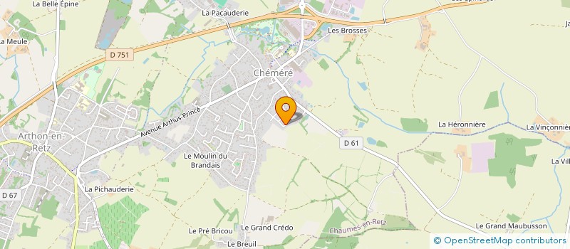 localisation de l'entreprise MARIE KERIAN  CHAUMES-EN-RETZ