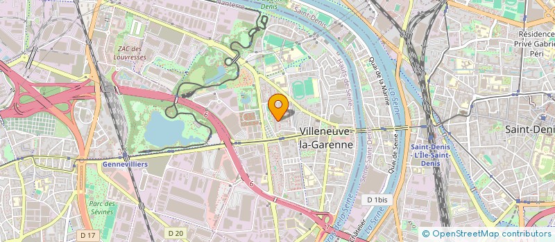 localisation de l'entreprise MARIE L'OREILLE DU COEUR  VILLENEUVE-LA-GARENNE