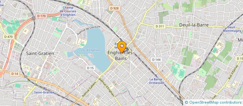 localisation de l'entreprise MARIE-LINE  ENGHIEN-LES-BAINS