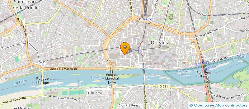 localisation de l'entreprise MARIE-LINE SARL à ORLEANS