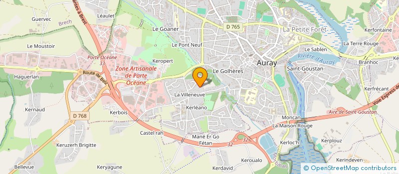 localisation de l'entreprise MARIE LORHO CONSEILS à AURAY