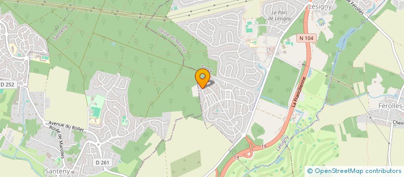 localisation de l'entreprise MARIE M  LESIGNY