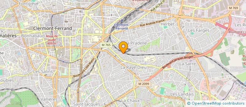 localisation de l'entreprise MARIE MARTIN  CLERMONT-FERRAND