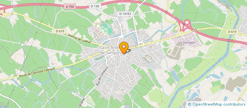 localisation de l'entreprise MARIE MENUISERIE  SAINT-ANDRE-DE-SANGONIS