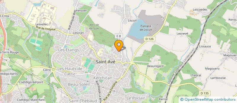 localisation de l'entreprise MARIE NET'  SAINT-AVE