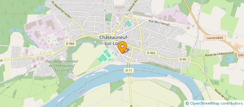 localisation de l'entreprise MARIE NOVATION  CHATEAUNEUF-SUR-LOIRE