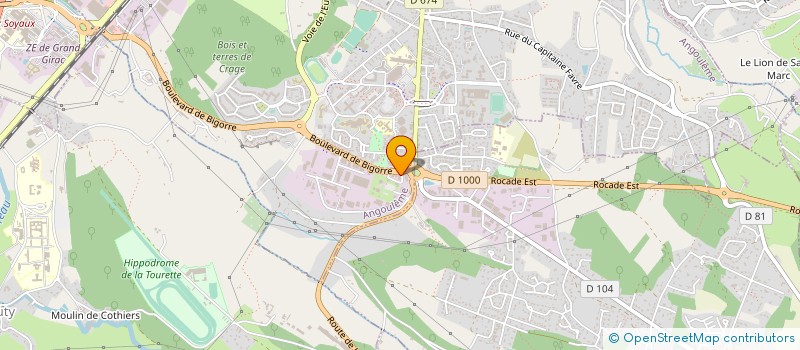 localisation de l'entreprise MARIE-PASCALE GALIBERT AUDIT à ANGOULEME