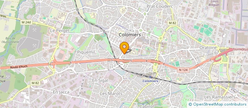 localisation de l'entreprise MARIE PAULE COIFFURE à COLOMIERS
