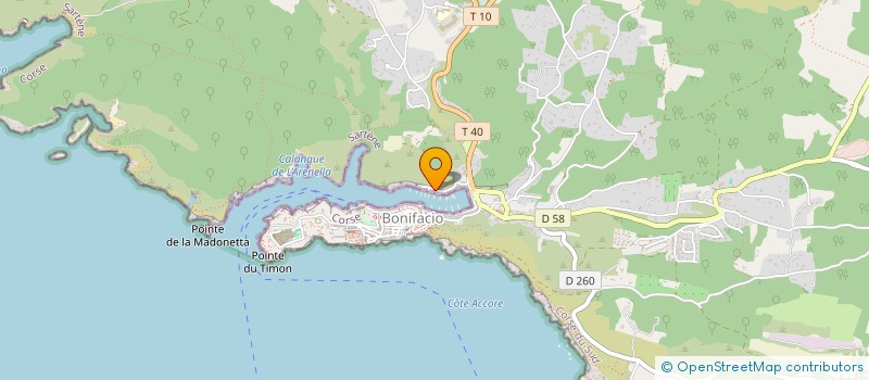 localisation de l'entreprise MARIE POTREL  BONIFACIO