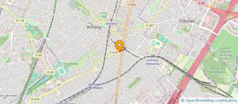 localisation de l'entreprise MARIE REBENA COACHING à ANTONY