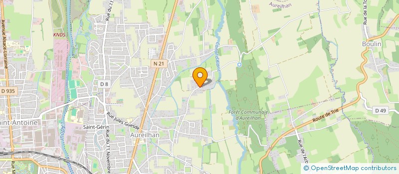 localisation de l'entreprise MARIE RENOVATIONS 65  AUREILHAN
