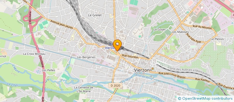 localisation de l'entreprise MARIE-RIGAUD  VIERZON