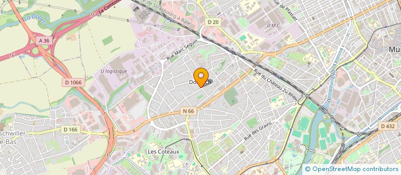 localisation de l'entreprise MARIE RINGENBACH  MULHOUSE