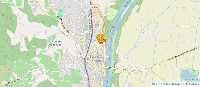 localisation de l'entreprise MARIE RIVIER - SOLIDARITE à BOURG-SAINT-ANDEOL