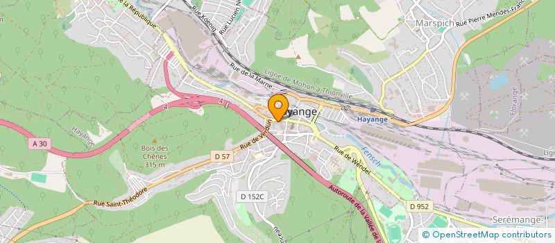 localisation de l'entreprise MARIE ROSE FLEURS  HAYANGE