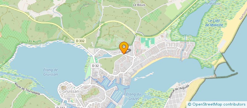 localisation de l'entreprise MARIE SERVICES PROFESSIONNELS  GRUISSAN