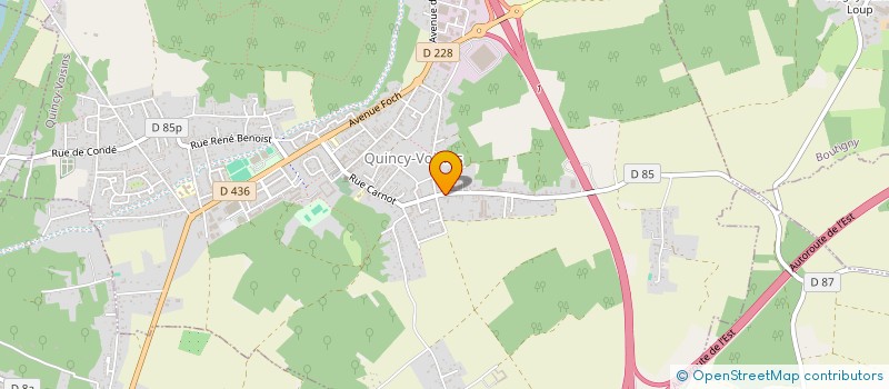 localisation de l'entreprise MARIE TOWN  QUINCY-VOISINS