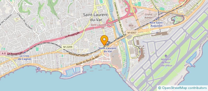 localisation de l'entreprise MARIE TOXE IMMOBILIER à SAINT-LAURENT-DU-VAR