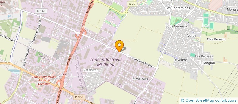 localisation de l'entreprise MARIE TRANSPORTS à GENAS
