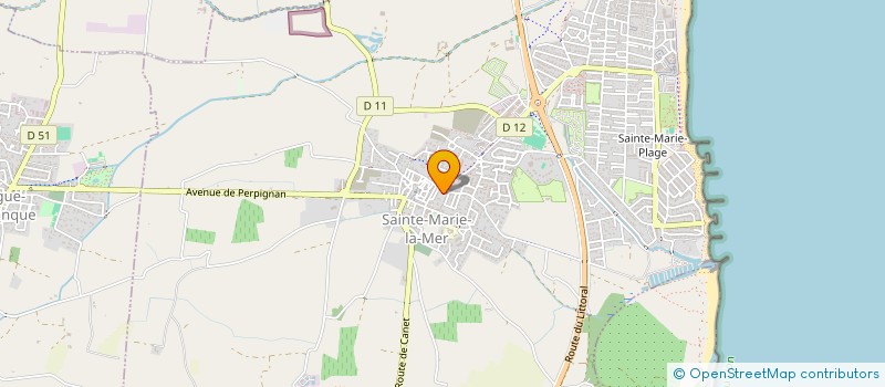 localisation de l'entreprise MARIE VALENCIA SELAS  SAINTE-MARIE-LA-MER