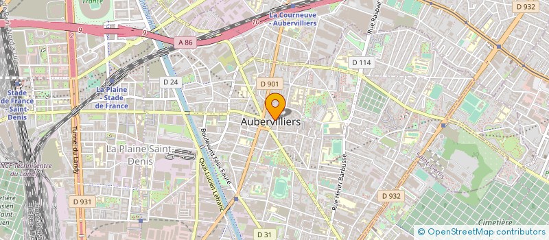 localisation de l'entreprise MARIE VISAGE à AUBERVILLIERS