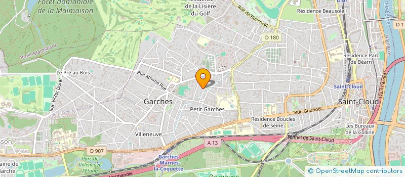 localisation de l'entreprise MARIE & YANN IMMOBILIER à GARCHES