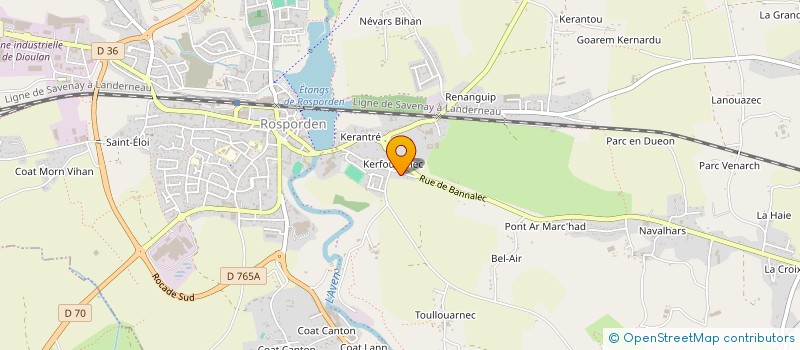 localisation de l'entreprise MARIEFLO  ROSPORDEN